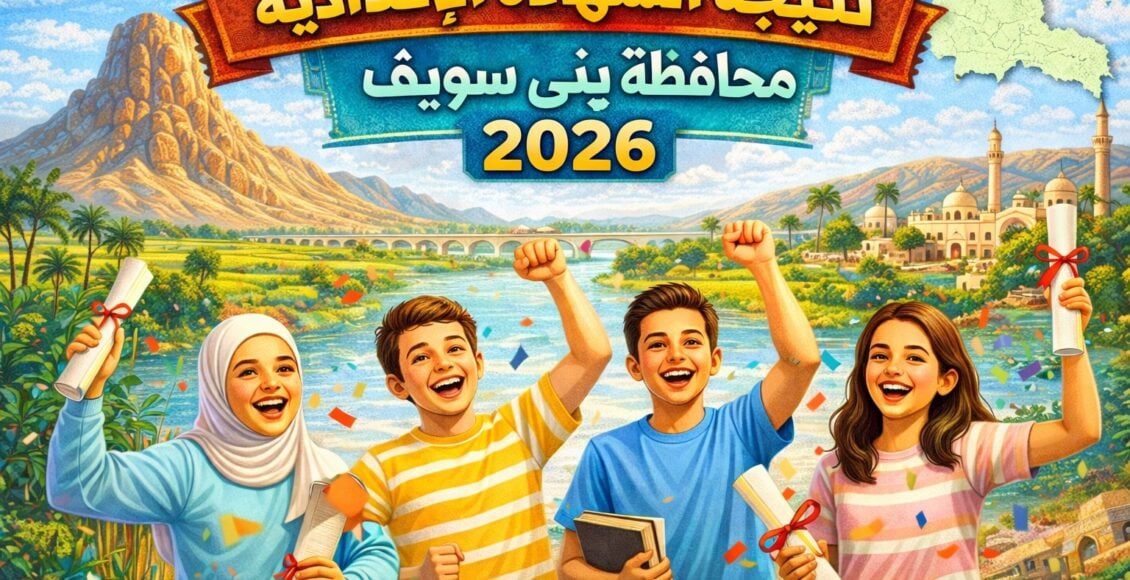 “نتيجة الشهادة الإعدادية محافظة بني سويف 2026”